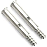 2pcs Steel Front Axles Compatible with 1/10 Traxxas Slash 2WD Rustler VXL Stampede Replacement of 3637
