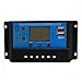 10A/20A/30A Solar Panels Battery Charge Controller Regulator with Dual USB Port Voltage LED Display 12V/24V Overload Protection (Current Type: 10A)