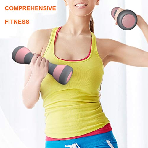 Adjustable-Dumbbells-Set-Weight-PairSet-of-2-Only-For-Women-5-Weight-Options-from-22-to-44-lbs-Non-Slip-Neoprene-Hand-Anti-Skidding-Dumbbells-for-Home-Workouts-Nice-looking-rubber-grip