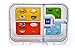Leakproof Bento Box with Removable 4 Section Tray | Nontoxic, Easy to Clean, for Kids & Adults | 16 Bonus Lunchbox Notes by Three Squares, (Sunflower Yellow)