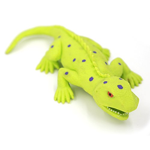 Lizards Toys,Rubber Lizard Figures 9-inch Replica Model(Shinisaurus Crocodilurus),Great Safety Material TPR Super Stretchy,Zoo World Realistic Lizard Bathtub Squishy Reptile toys