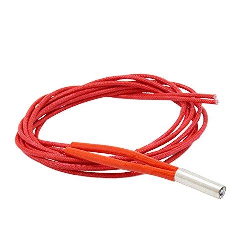 3Pcs NTC 3950 100K Thermistor with 1 Meter Wiring and Female Pin Head + 3pcs 12V 40W 620 Ceramic Cartridge Heater for 3D Printer Heatbed or Hot End