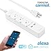 LITEdge Smart Power Strip, 5.6ft Cable Length Wi-Fi Accessible 3 AC Outlets 2 USB Ports, Wireless Distance APP Control, Compatible with Alexa