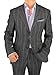 Bianco B Men's Suit Two Button Jacket 2-Piece Modern Fit Side-Vent Linen Suit