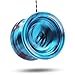 Sidekick Yoyo Pro Light Blue & Black Reverse Splashes Responsive Professional Yo-Yo