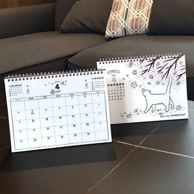 Amazon 韓国 ハングル 卓上 カレンダー 21年 ラブリーキティ 並行輸入品 カレンダー 文房具 オフィス用品