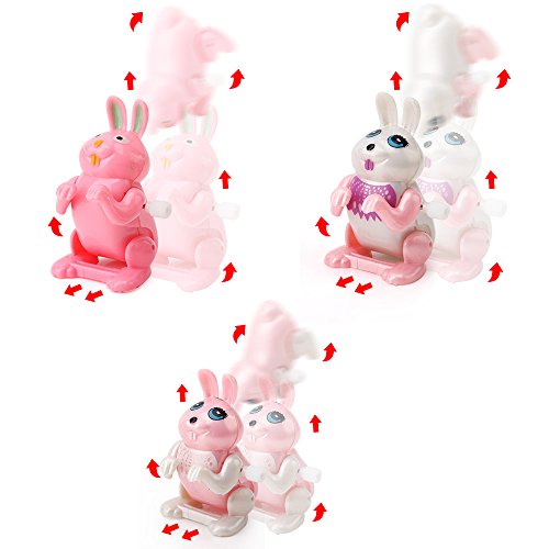 Amy&Benton Easter Wind up Toys for Kids 10PCS Assorted Chicks, Bunnies and Eggs