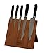 Magnetic Knife Block + Cutting Board - Knife holder and Storage Rack + Bamboo Butcher Block. Chopping board Meats, Cheese, Veggies (10