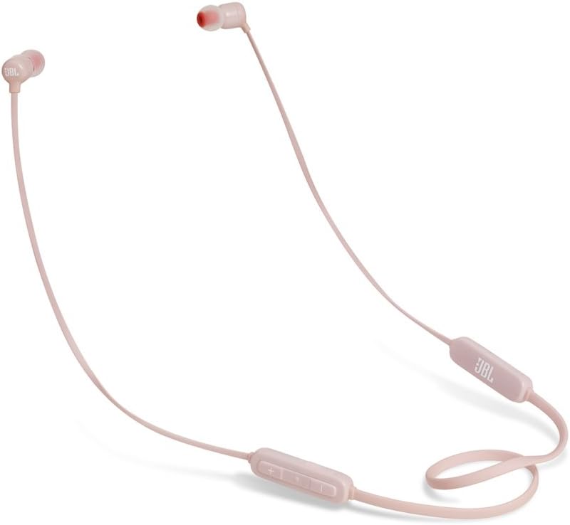 JBL T110BT Wireless in-Ear Headphones with Three-Button Remote and Microphone (Pink)
