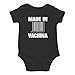 AW Fashions Made in VaChina Baby Bodysuit Funny Cute Baby Girl Clothing or Boy Outfit Infant Romper (Newborn, Black)
