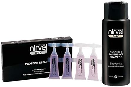 Nirvel Pack Repair10x10ml/0.34oz + Keratin & Panthenol Shampoo 250ml/8.4oz