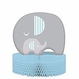 Baby Shower Boy 'Little Peanut' Elephant Party 3D Honeycomb Table Centerpiece