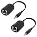 HDTVhookup.com Headphone Jack to 3.5mm Audio Balun Extender Over Cat5