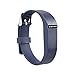 Doestyle Replacement Band for Fitbit Flex, Silicone Watchband Style Buckle for Fitbit Flex, Colorful Design with Adjustable Metal Clasp, Prevent Tracker Falling Off, Pack of 3 Black+Royal+Navy