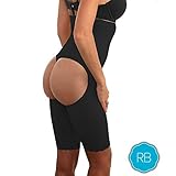 The Original Riverberry Butt Lifter & Tummy Control Boy Shorts, Full Length Black, Large/X-Large