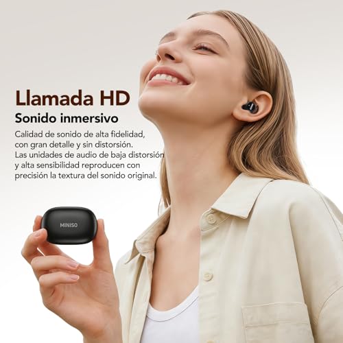 MINISO MS217 2-in-1 Sleep Headphones, Real Time Translator Headphones with App, Noise Cancellation, Bluetooth 6.0 & 48h Autonomy, Soft Pads for Travel, Work and Sleep