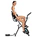 Zafuar 3-in-1 Slim Cycle Exercise Bike,Folding Indoor Stationary Bike with 10-Level Adjustable Magnetic Resistance&LCD Monitor, Quiet Convertible Magnetic Upright Recumbent Total Body Workout (Blue)thumb 1