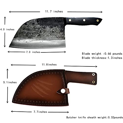 OYEZI Handmade Butcher knife Kitchen Knives Camping knife High