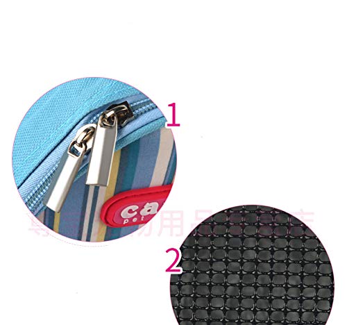 Misyue Small Animal Carrier Bag - Portable Breathable Outgoing Bag for Guinea Pig Hedgehog Squirrel Chinchilla and Other Similar Sized Animal Less Than 11 Pounds(Blue) - Thumbnail 3