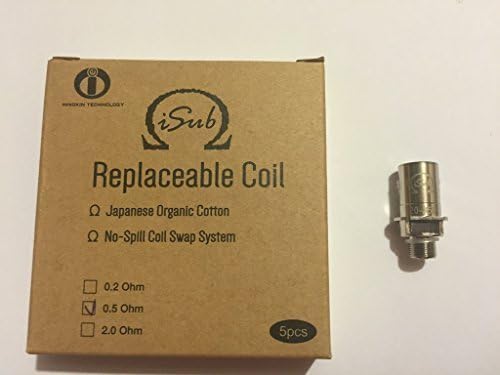 Innokin iSub Coils 0.2, 0.5, 2.0Ohm (Pack of 5) SEG VAPOUR LTD - Nicotine Free / No Nicotine (0.5Ohm)
