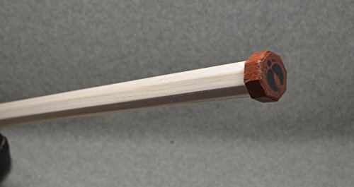 JAY BIRD Inspired by Hopkins U. Blackfeet Lacrosse Mini Stick Traditional strung Pita Pocket White Leathers - White Head with White Wash finish Handle