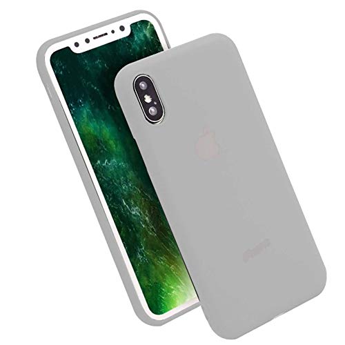 iBarbe iPhone X Case,iPhone 10 Case,Lightweight Soft Silicone Case,Thin TPU Rubber Skin Cover Minimalist Slim Protective Shock-Absorption Bumper Phone Case [Slim Fit] for Apple 5.8" iPhone X-Clear