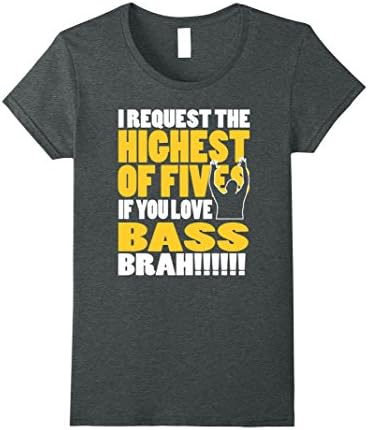 Womens Bass Lover Gift - Bassist T-shirt - Shirt For Bass Players Small Dark Heather