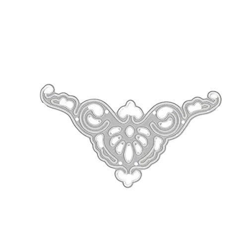 Click Here to See More Images VESNIBA Metal Cutting Dies Stencil DIY Scrapbooking Embossing Album Paper Card Craft (B, Silver)