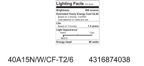 GE 40W A15 Light Bulb, 2-Pack - Image 3