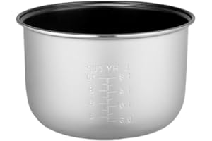 Rice Cooker Inner Pot Replacement Non-Stick Alloy Liner for Versatile Cooking with Even Heat Distribution and Precise Measure