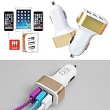 melysUS 3 USB Ports Mobile Phone Car Charger Lighter Car Charger Car Chargers