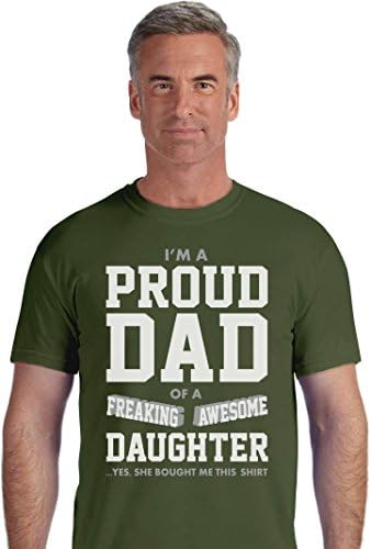 Proud Dad of A Freaking Awesome Daughter Funny Gift for Dads Men's T-Shirt