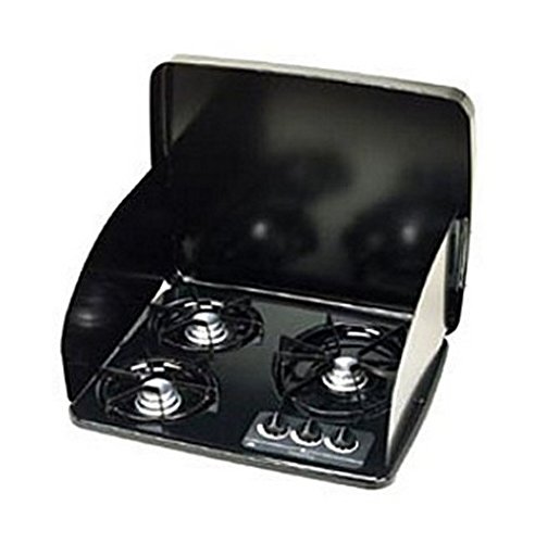 Atwood 56458 RV Trailer Camper Appliances Drop-In Cooktop Cover 2 Burner Black
