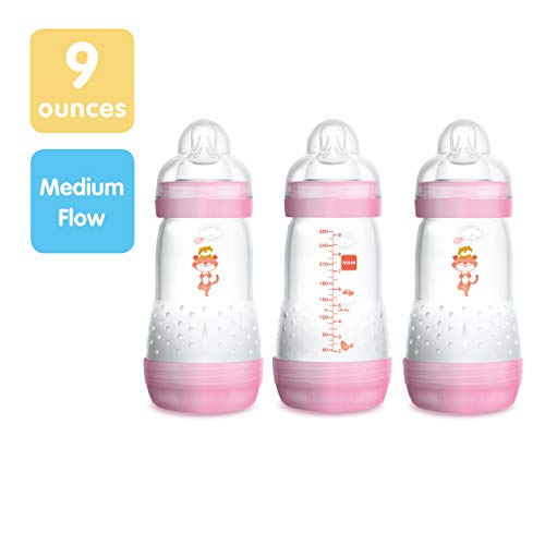 MAM Easy Start AntiColic Bottle 9 oz (3Count), Baby Essentials