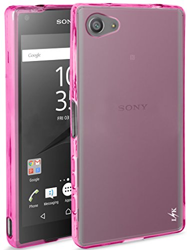 Z5 Compact Case, LK Ultra [Slim Thin] Scratch Resistant TPU Gel Rubber Soft Skin Silicone Protective Case Cover for Sony Xperia Z5 Compact (Hot Pink)