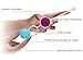 Abandship 2 in 1 Kegel Balls Kit - Massager Ben Wa Balls for Women (Colorful)