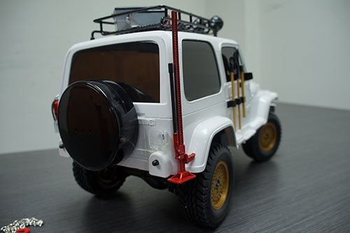 Yeah Racing 1/10 RC Rock Crawler Accessory Tool Set Axes Digging Shovel Oil Tank High Jack Winch Pry Bar #YA-0356