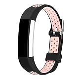 iGK For Fitbit Alta Bands and Fitbit Alta HR Bands, Newest Adjustable Sport Strap Replacement Bands for Fitbit Alta and Fitbit Alta HR Smartwatch Fitness Wristbands Silicone Pink