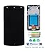 Teseko Touch Screen Digitizer LCD Display for Google LG Nexus 5 D820 with Pre-assembled bezel frame and Repair DIY Tools&Glass Screen (Black)