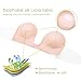 ZOINDSC Push up Plunge Invisible U Plunge Bras Strapless Backless Self Adhesive Reusable Silicone Sexy Bras for Women(U-Nude-D)