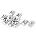 PZRT 2020 Series 50-Pack M5 T-Nuts,Carbon Steel Nickel-Plated Half Round Roll in Sliding T Slot Nut 6mm Slot Aluminum Profile Accessories
