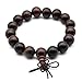Zen Dear Unisex Natural Rosewood Prayer Beads Buddha Buddhist Prayer Meditation Mala Necklace Bracelet (12mm 17 beads)