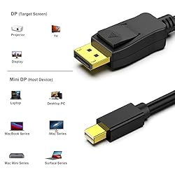 BENFEI Mini DisplayPort to DisplayPort 6 Feet Cable