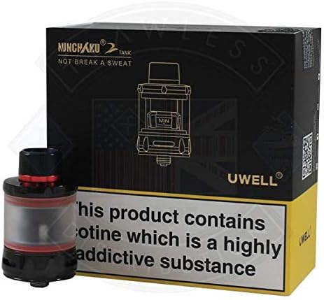 Uwell Nunchaku 2 Tank (Black/red), Black Red, 2 Count (Pack of 1)