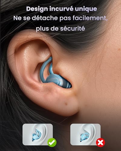 Ear Plug for Sleeping, Reusable and Washable, Noise Cancelling Ear Plugs for Sleeping, Swimming, Concert, Motorcycle, Soft Silicone Ear Plug Offer Better Hearing Protection Blue