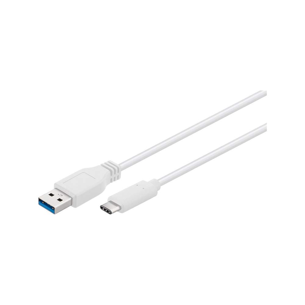 Goobay 67188 USB-C to USB A 3.0 Cable, White, 1m Length