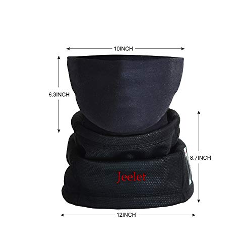 JeeLet Scaldacollo Invernale con Termometro Antivento Traspirante per Moto Ciclismo Sci Snowboard Sport