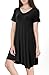 Tandisk Women's Short Sleeve Casual Loose T-Shirt Dress