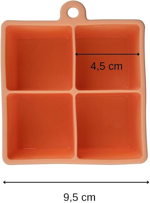 17046 - Bandeja para cubitos de hielo de silicona, bandeja de hielo, molde de hielo, bandeja de hielo, molde de hielo, molde de hielo, molde de hielo, molde de hielo, silicona, 9,5 x 4,5 x