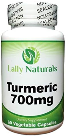 Certified Organic Turmeric Curcumin Supplement - 700 mg - Non-GMO - Curcuminoids with Black Pepper Peperine for Best Absorption - Antioxidant - Joint Pain - Inflammation Relief - 60 Veggie Capsules